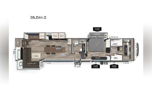 2026 Forest River Rv Cherokee Arctic Wolf 38LEAH.G in bunker hill IN