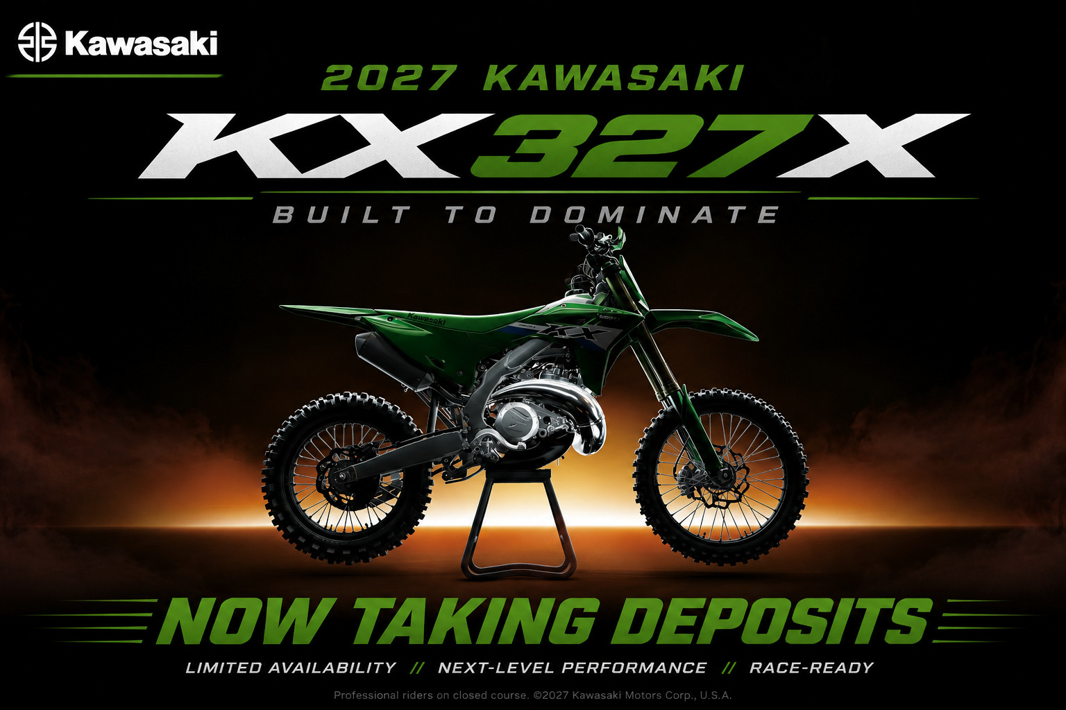 2027 Kawasaki KX™327X 327X in Asheville, NC