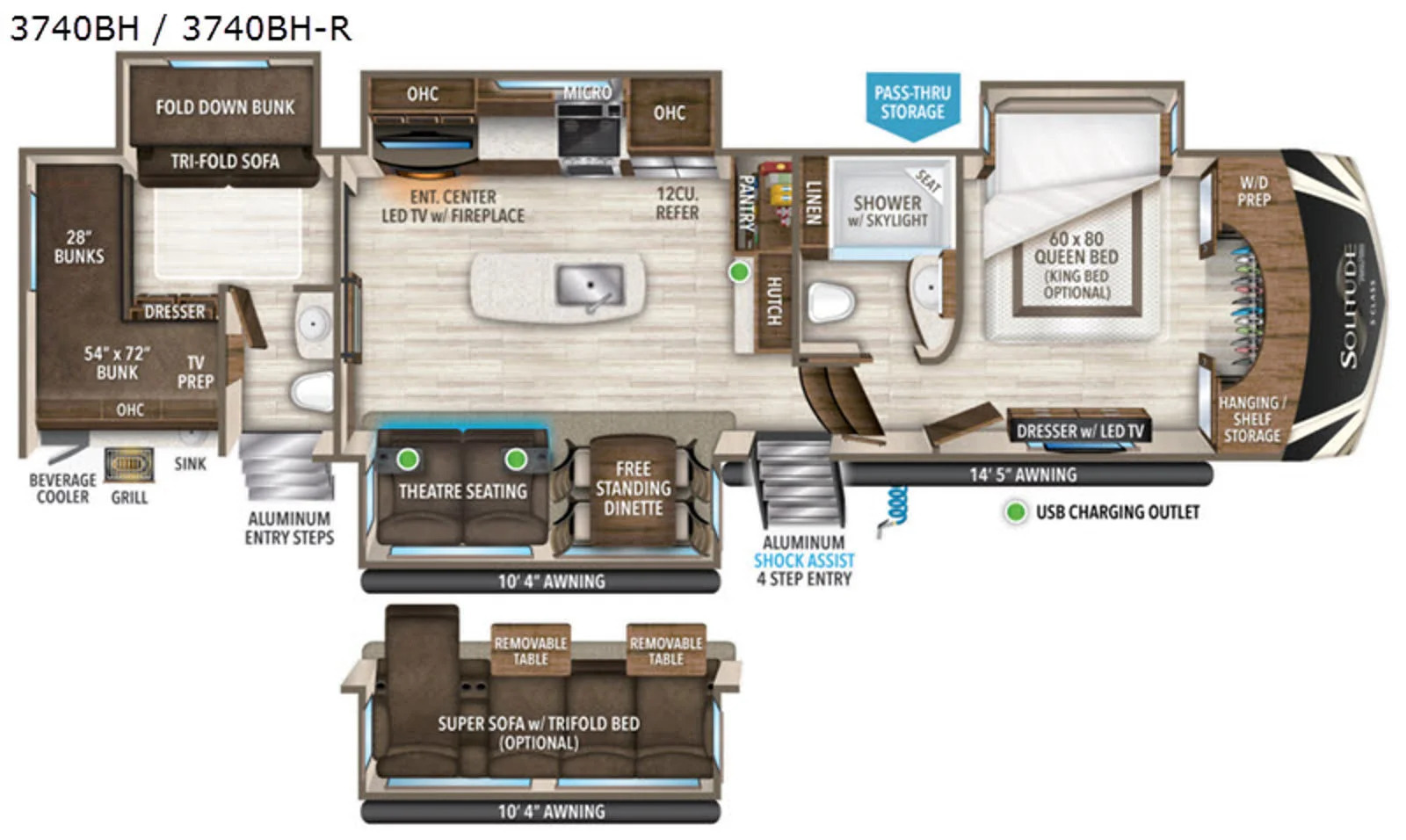 A photo of this 2020 Grand Design Rv Solitude S-Class 3740BH