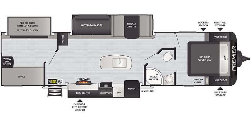 2021 Keystone PREMIER ULTRA LITE 34BIPR RV