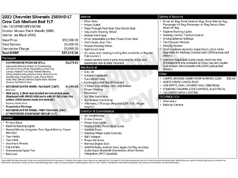 2023 CHEVROLET Silverado 2500HD
