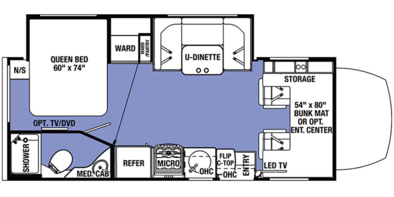 A photo of this 2018 Forest River Sunseeker 2400W MBS