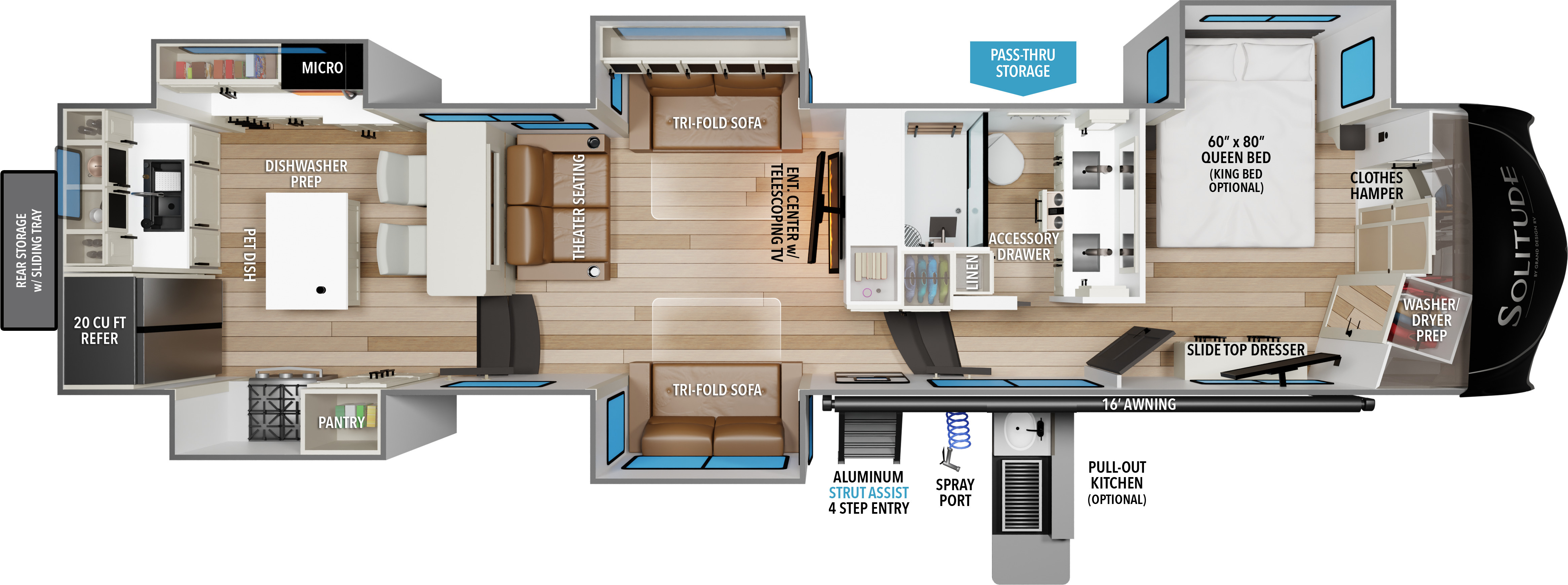 A photo of this 2026 Grand Design Solitude 390RK
