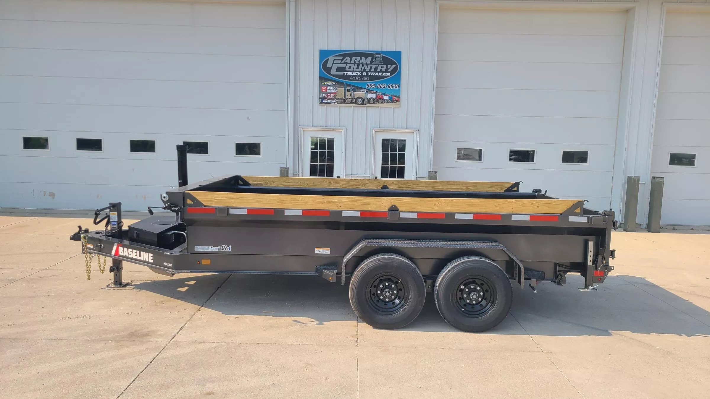 2025 Baseline HDU208 14FT Dump Trailer in Cresco, IA