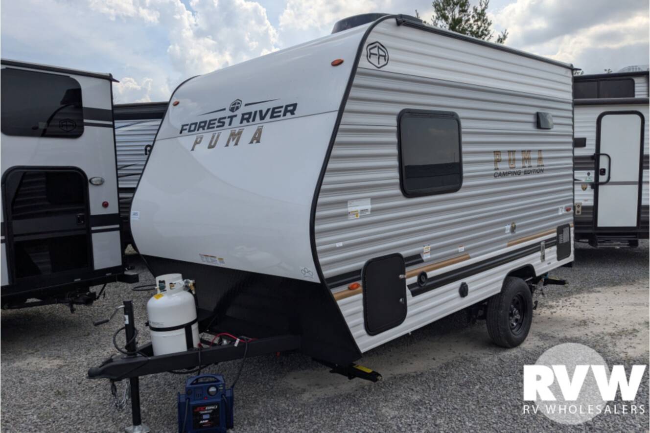 A photo of this 2027 Palomino Puma Camping Edition Single Axle 121RKCE