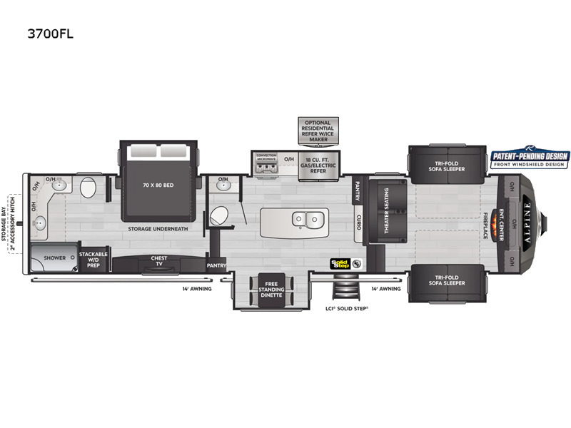2022 Keystone Rv Alpine 3700FL in shawnee OK