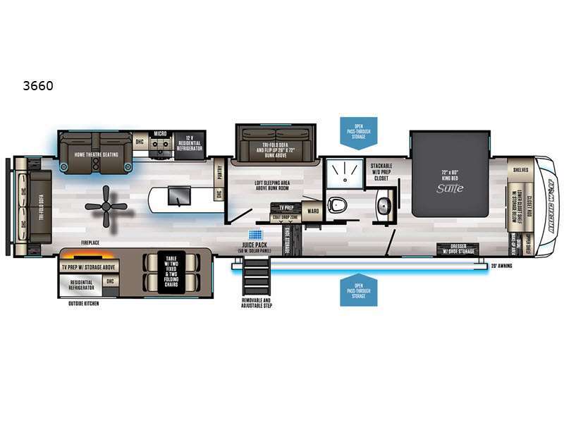 2022 Forest River Rv Cherokee Arctic Wolf Suite 3660 SUITE in coldwater MI