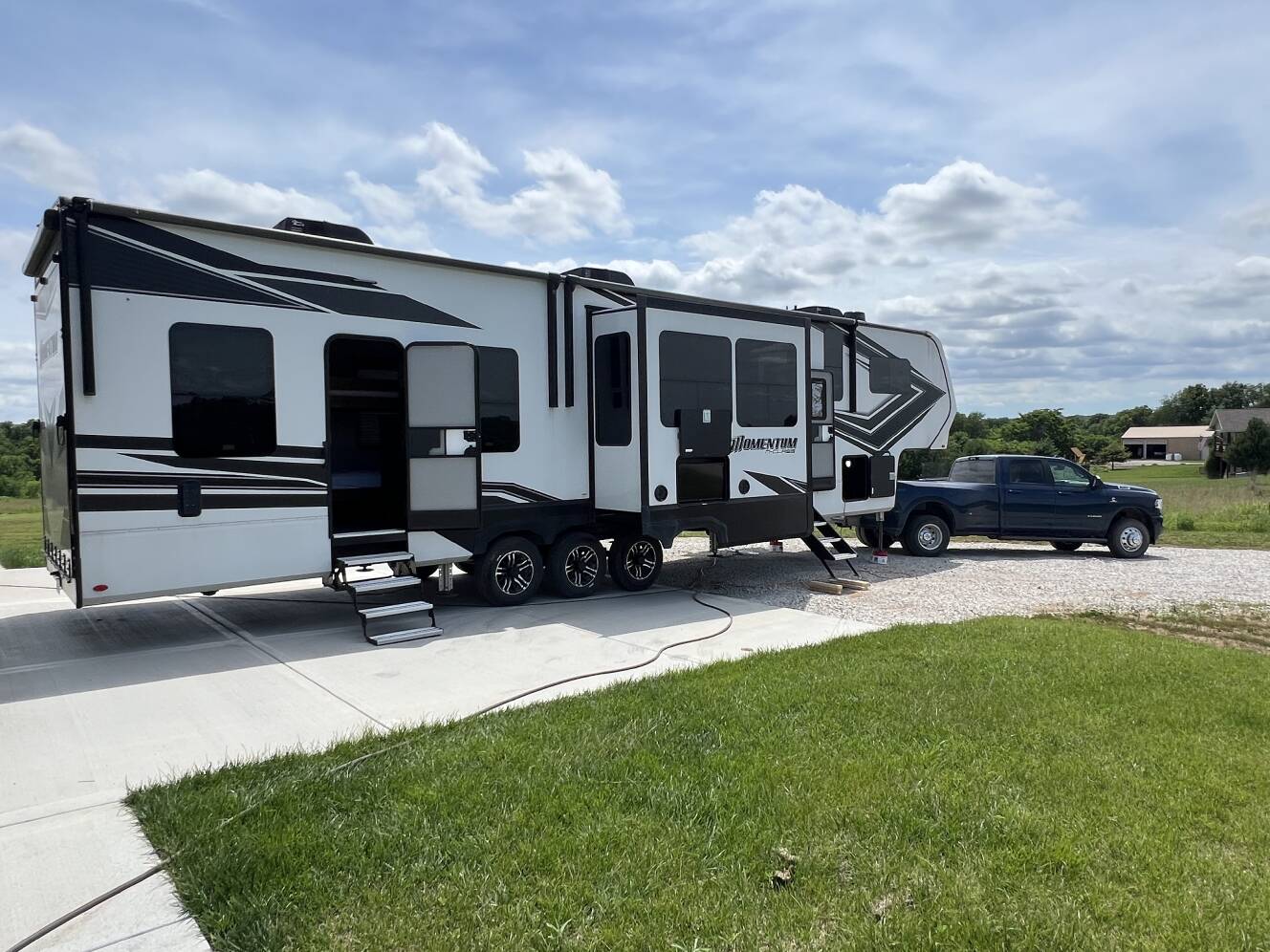 A photo of this 2022 Grand Design MOMENTUM 381MS