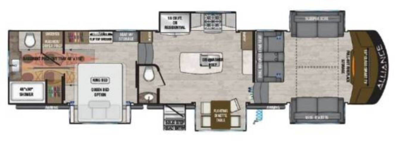 A photo of this 2022 Alliance Rv PARADIGM 385FL