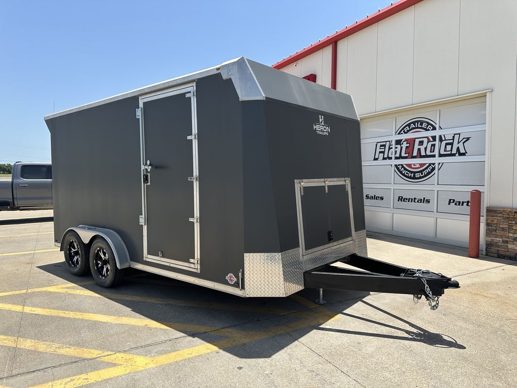 2022 Heron Heron 7 6? x 14 Motorcycle Trailer Premium Screw-less in Hewitt, TX