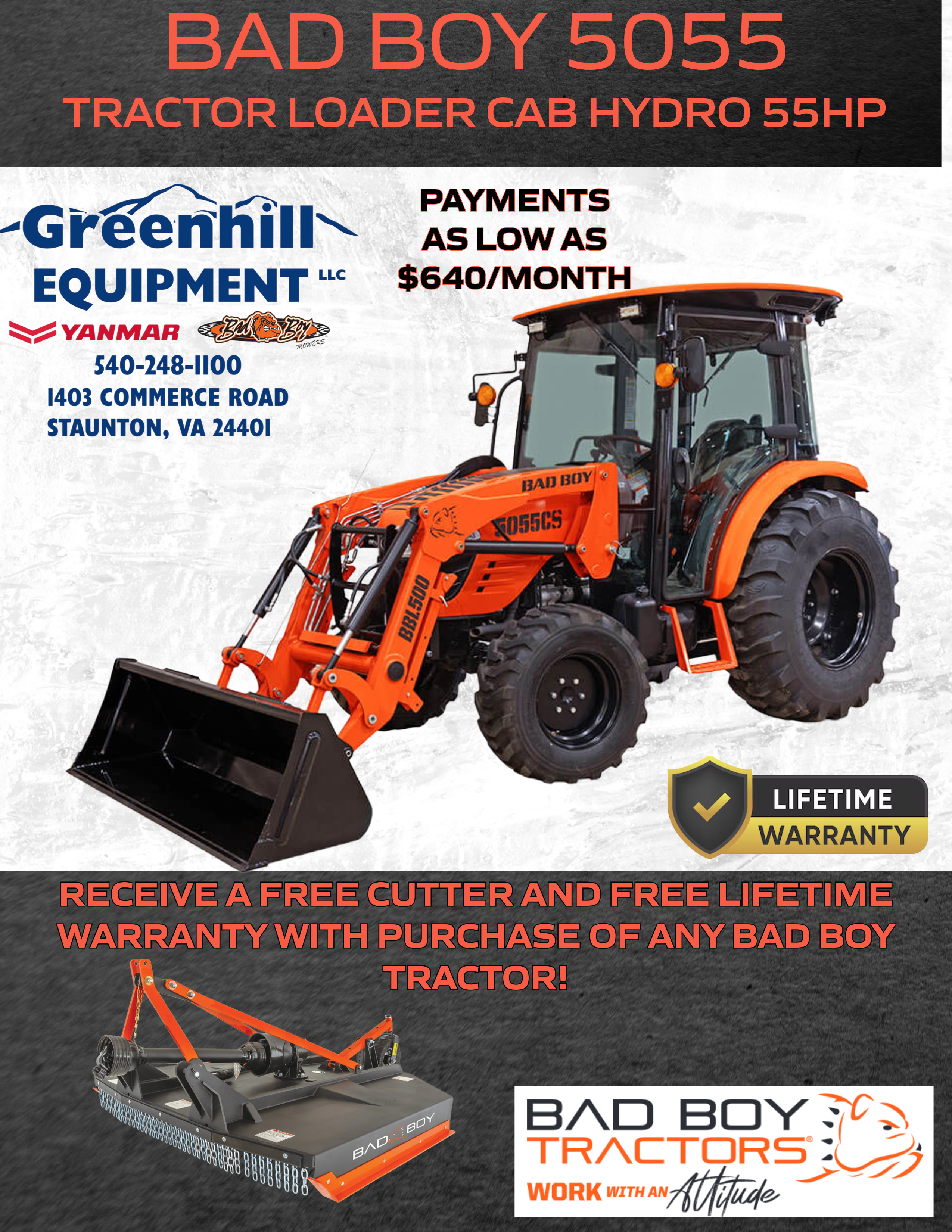 2026 BAD BOY TRACTOR 5055 CH in Staunton, VA