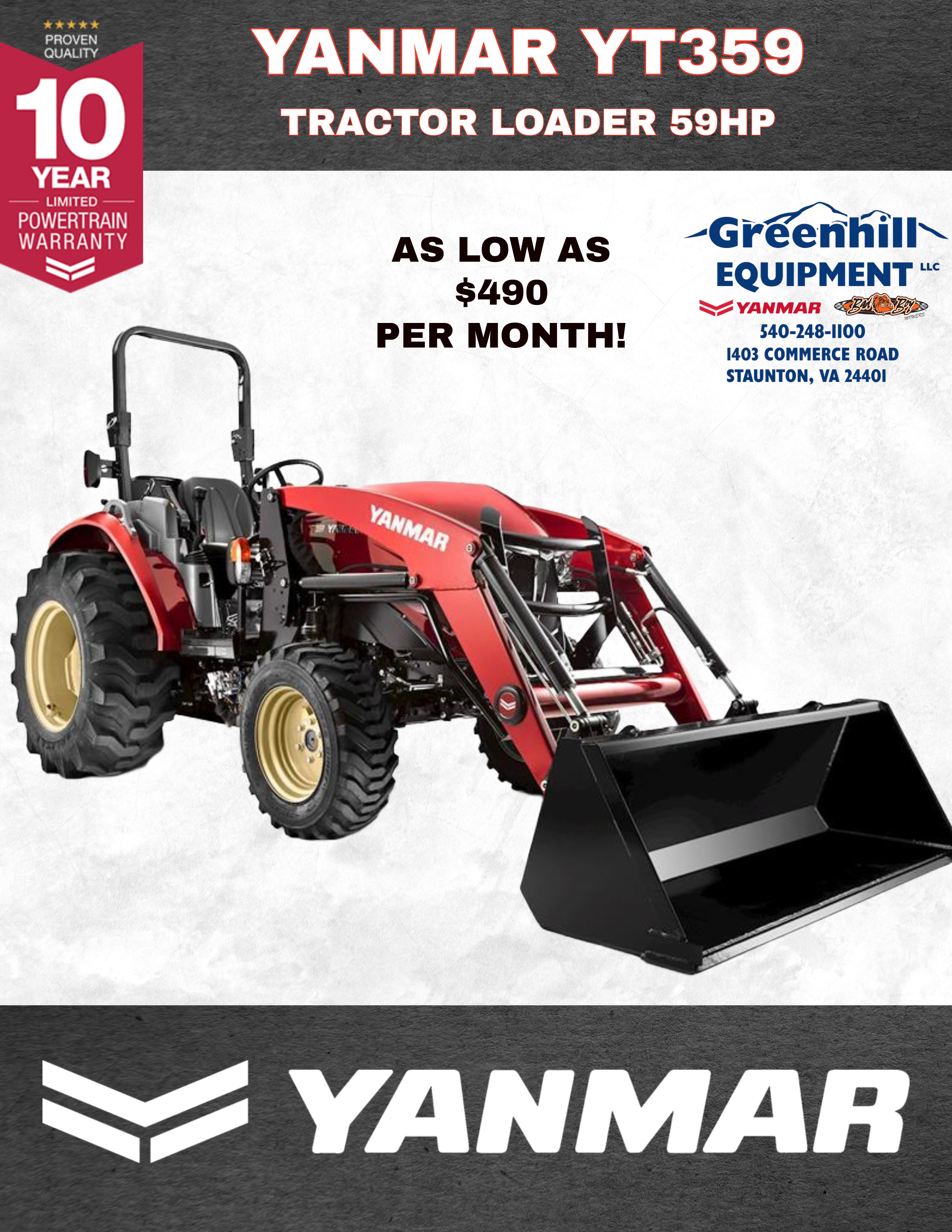 2026 Yanmar USA YT359 TL in Staunton, VA