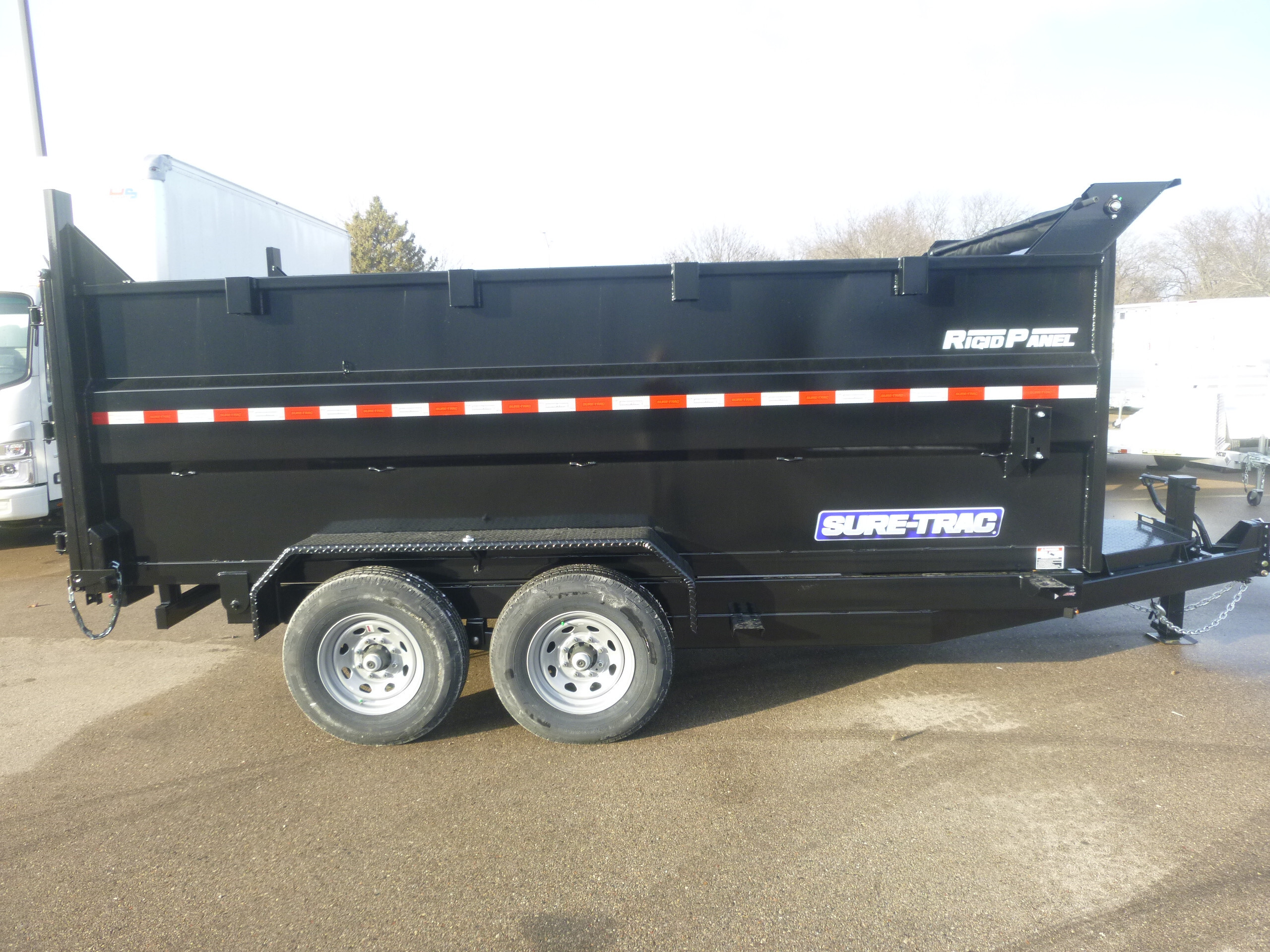 2026 Sure-Trac ST8414 14' High side Telescopic Dump trailer in Janesville, WI