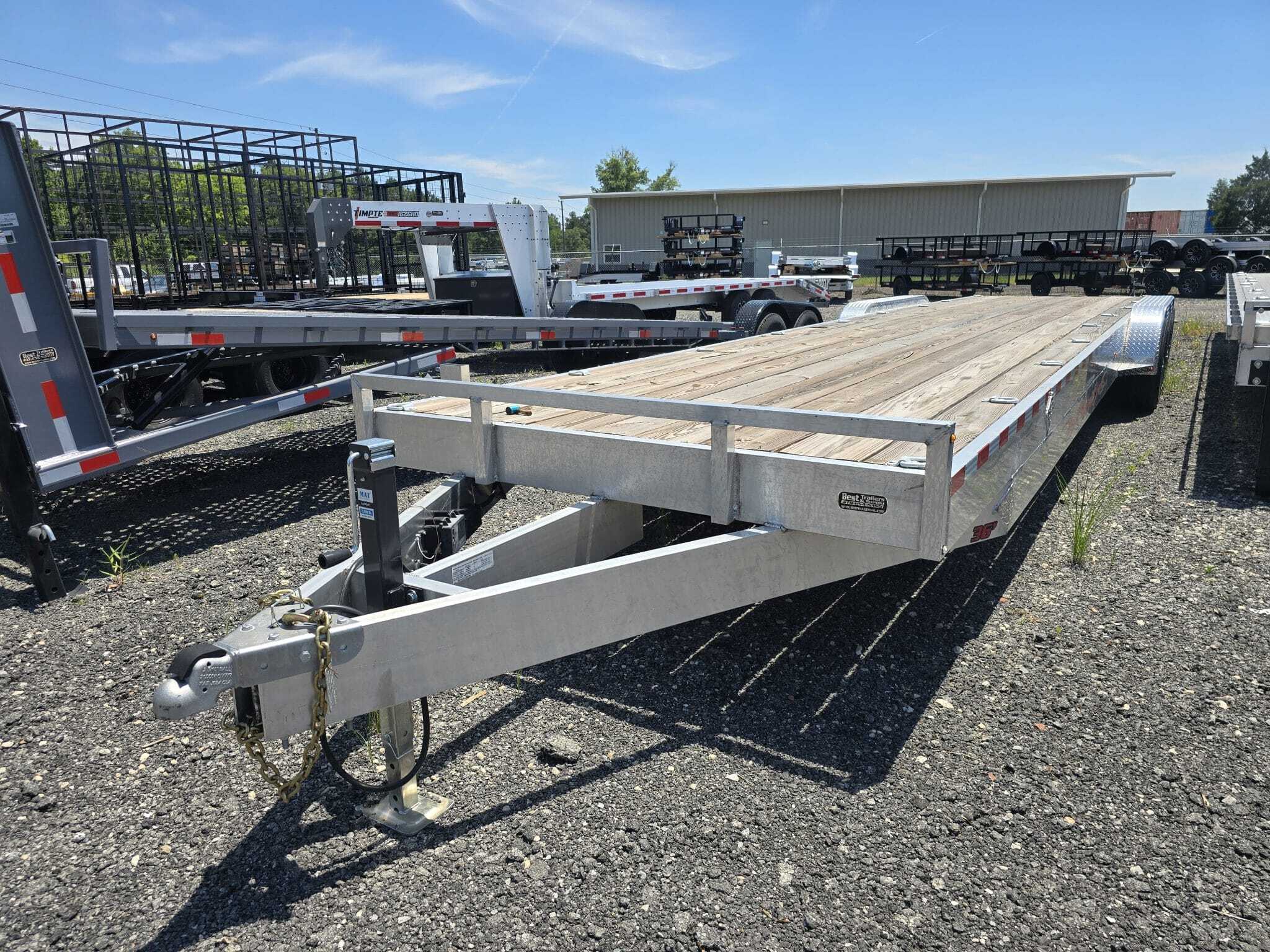 2026 wolverinetrailers 7X36 Triple Axle 21K Wood Deck Aluminum Car Hauler in Byron, GA
