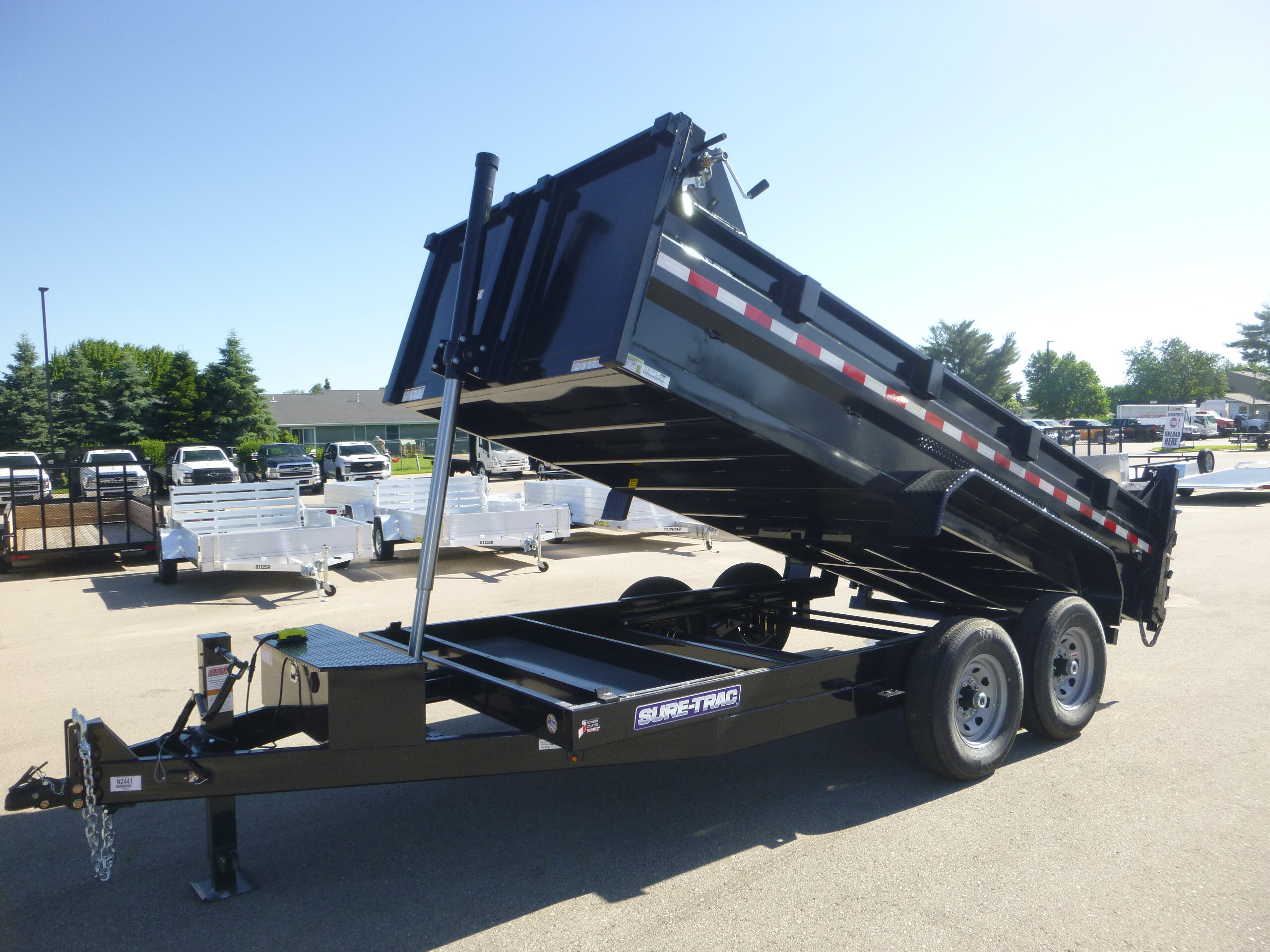 2025 SURE-TRAC ST8412 12' Telescopic Dump trailer in Janesville, WI