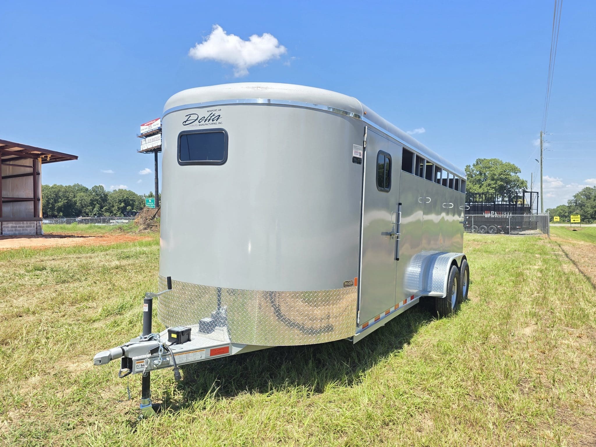 2025 deltatrailers 6'8"X20' 4 Horse slant load bumper pull trailer in Byron, GA