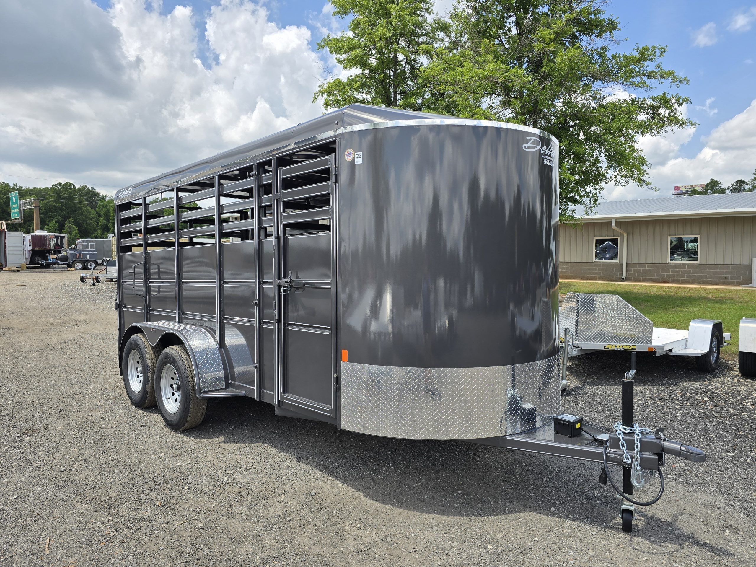 New 2026 Deltatrailers 500ES Livestock Trailer With Swing Door And Ramp ...