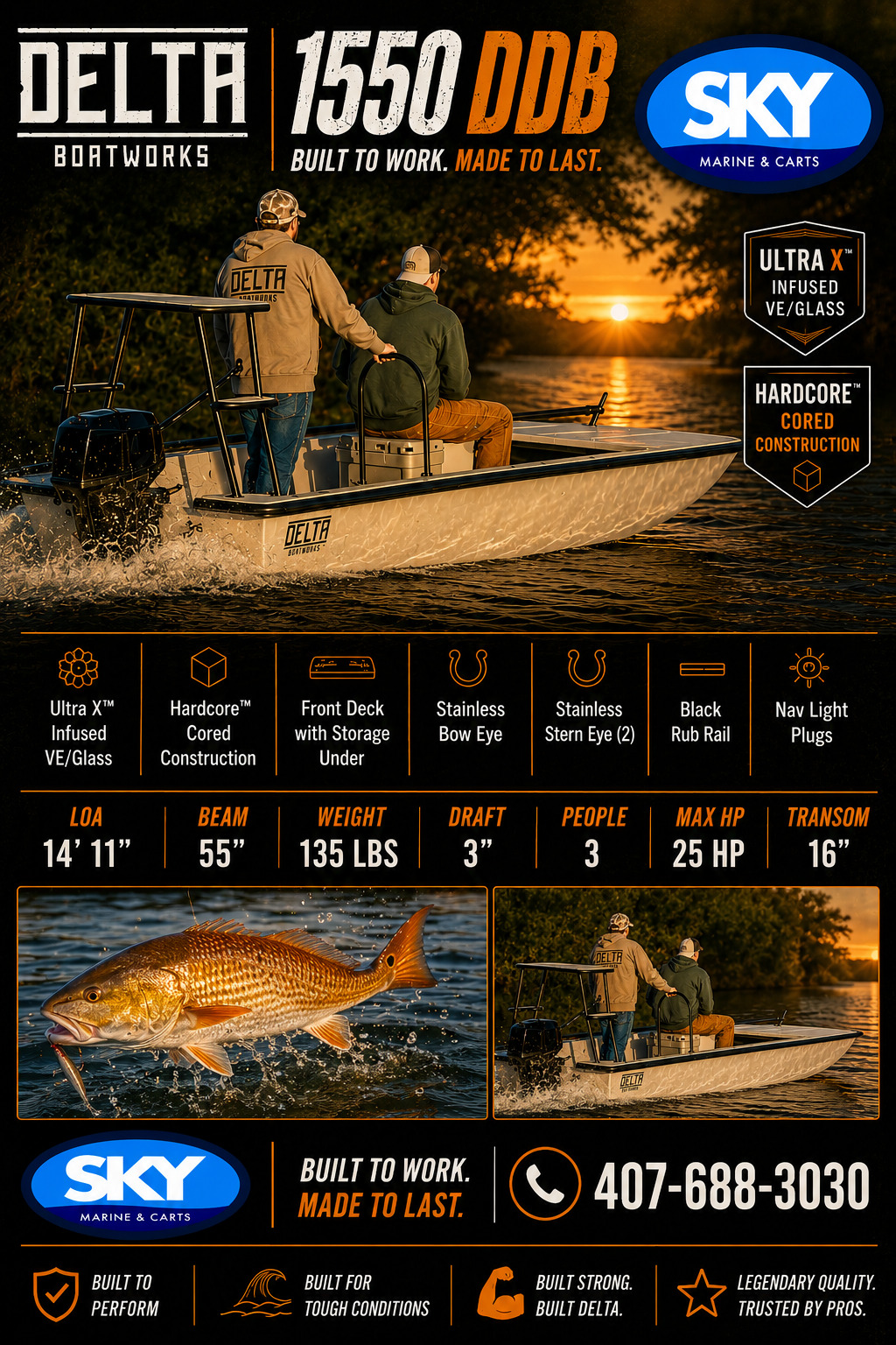 2027 Delta Boat Works 1550 in sanford FL