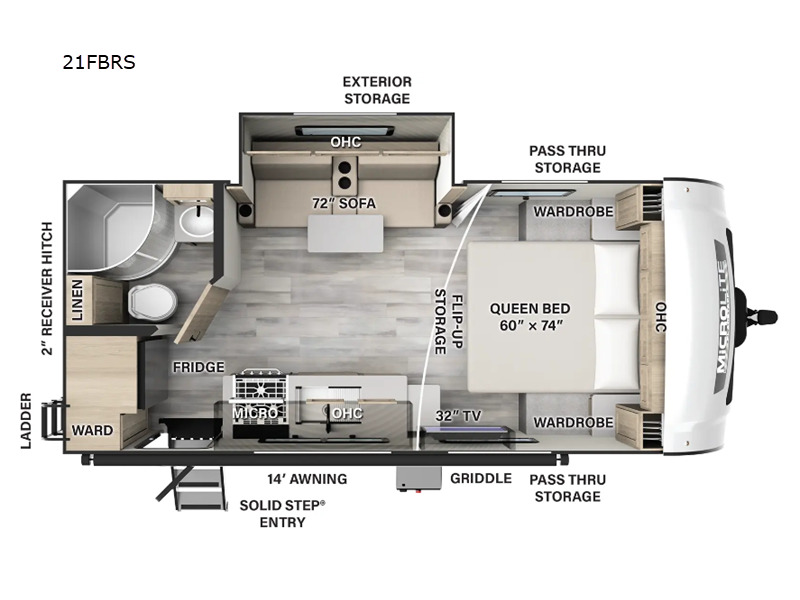 2025 Forest River Rv Flagstaff Micro Lite 21FBRS in huntsville AL
