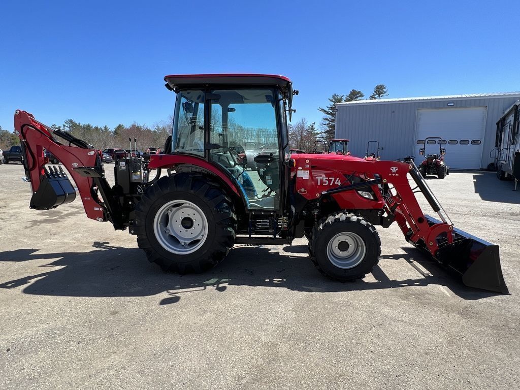 2026 TYM T574C Tractor with 55HP, Cab, Loader and Backhoe in Orono, ME