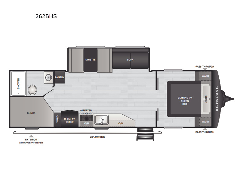 2027 Keystone Rv Hideout 262BHS in schoolcraft MI