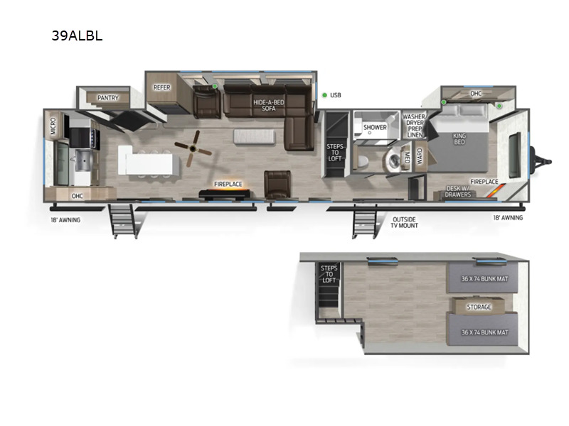 2026 Forest River Rv Cherokee Timberwolf Black Label 39ALBL in lancaster CA