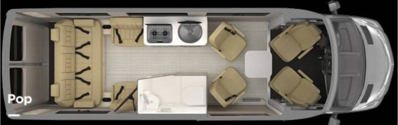 A photo of this 2023 Airstream Interstate Tommy Bahama E1 24GL