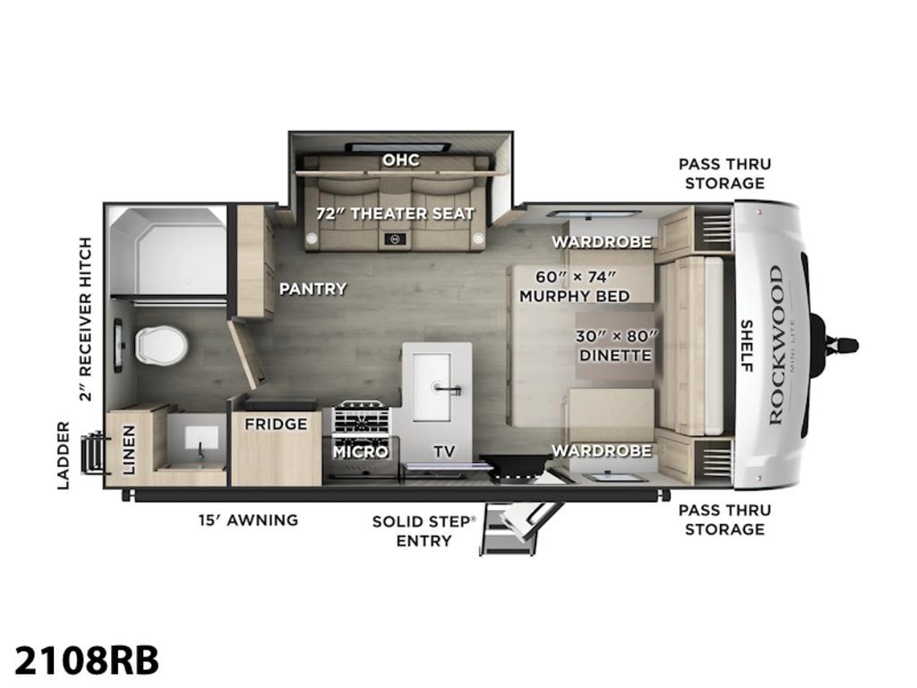 2026 Forest River Rockwood Mini Lite 2108RB in albemarle NC