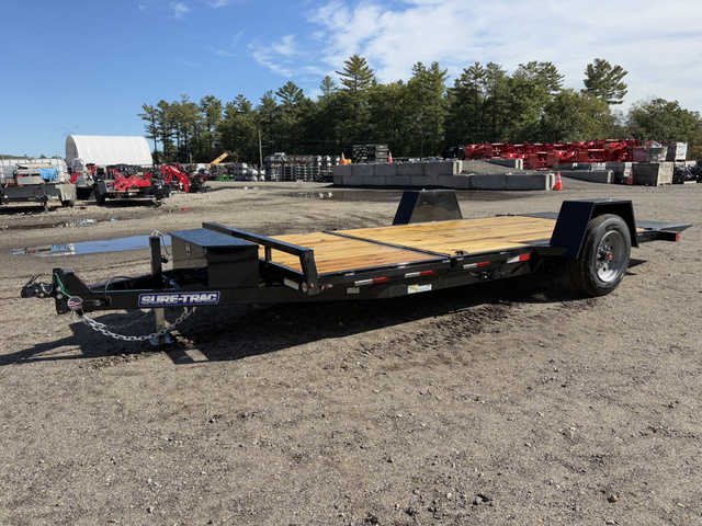 2026 SURE-TRAC 6.5X12+4 Powder Coated 10K Single Axle Tilt Equipm in Turner, ME