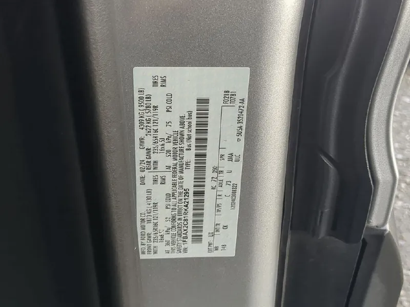 2024 FORD TRANSIT