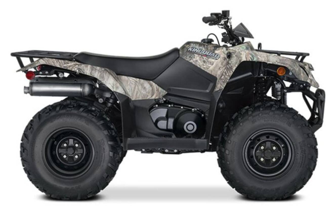 A photo of this 2022 Suzuki KingQuad 400ASi Camo