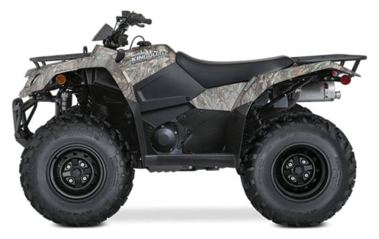 A photo of this 2022 Suzuki KingQuad 400ASi Camo
