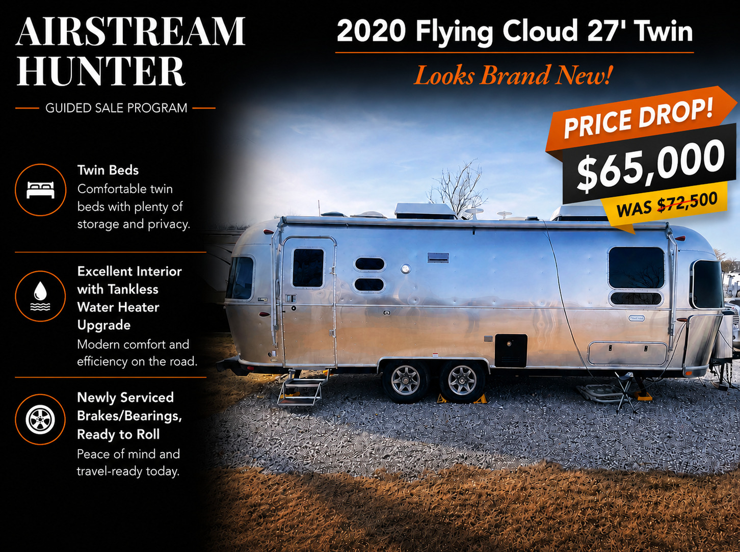 2020 Airstream FLYING CLOUD 27FB TWIN in frisco TX