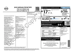 2019 NISSAN FRONTIER