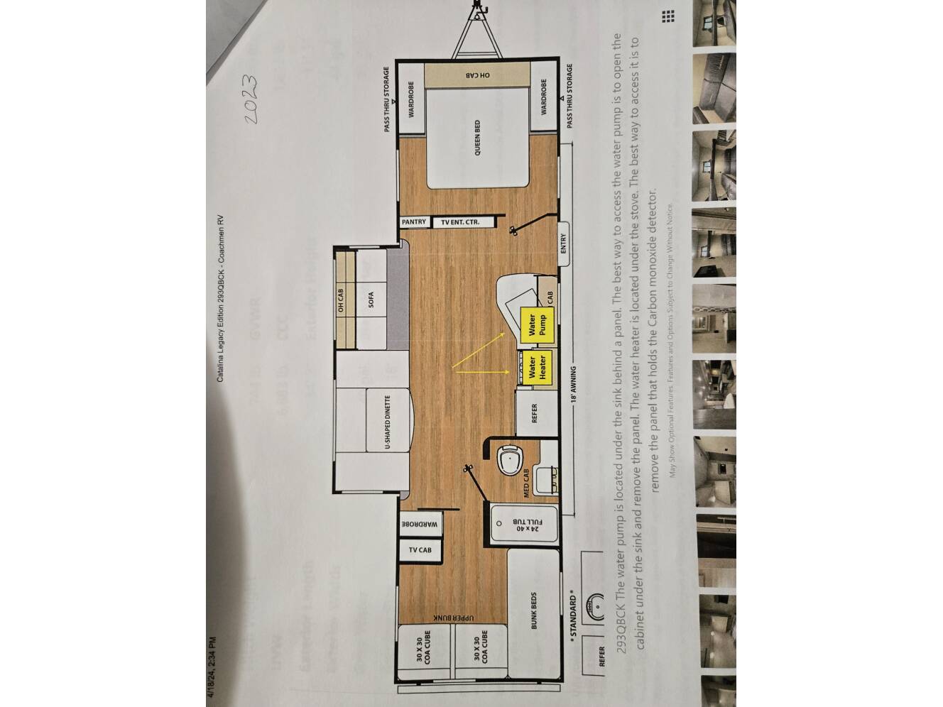 A photo of this 2022 Coachmen CATALINA LEGACY EDITION 293QBCK