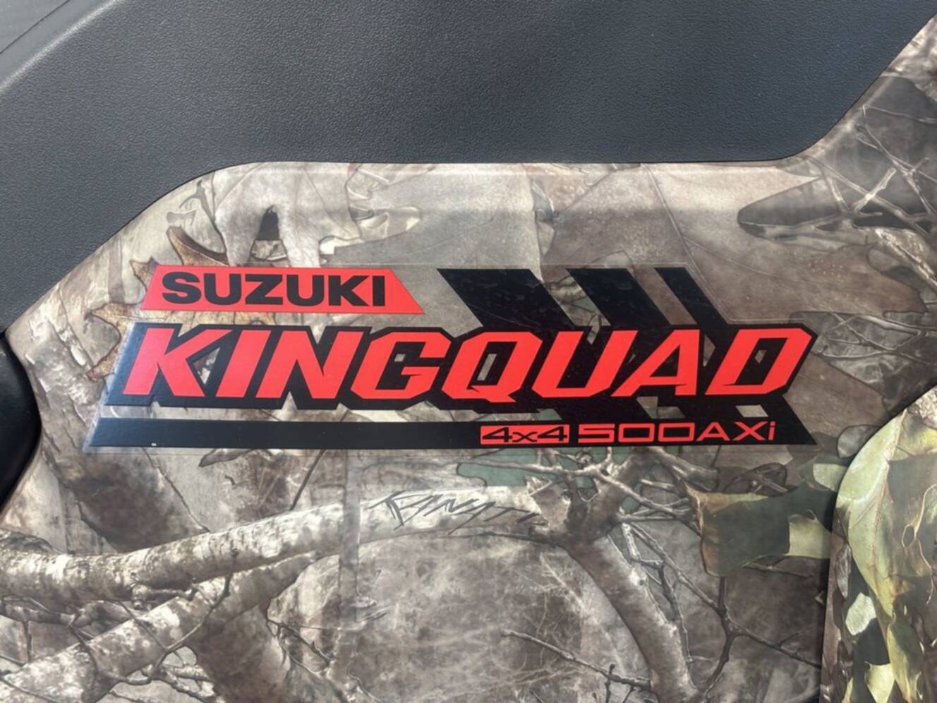 A photo of this 2025 Suzuki KingQuad 500 AXi Power Steering SE Camo