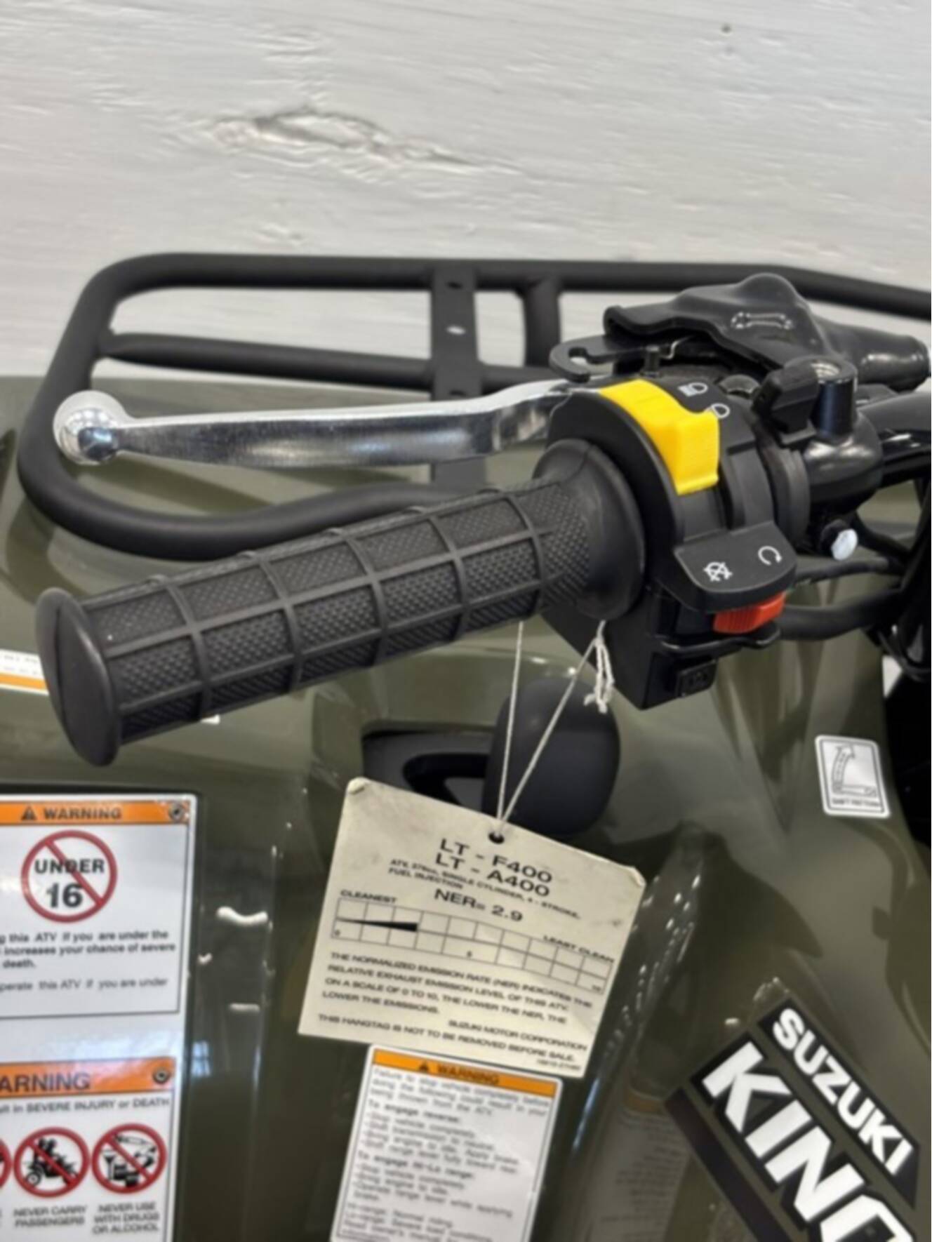 A photo of this 2025 Suzuki KingQuad 400 FSi
