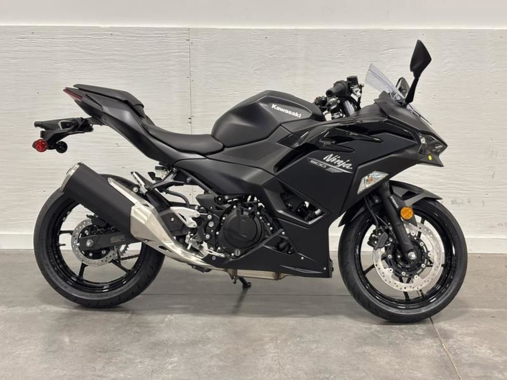 2026 Kawasaki Ninja 500 ABS Metallic Flat Spark Black ABS in Las Vegas, NV