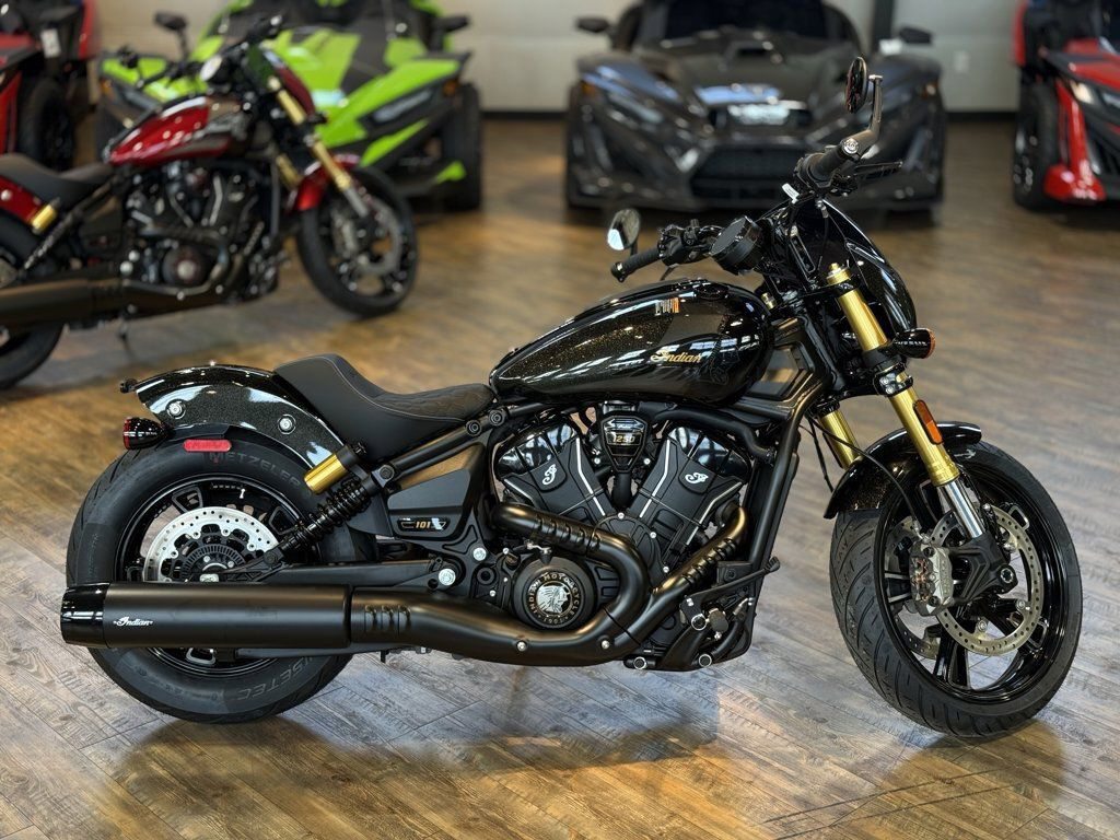 2026 Indian 101 Scout Black Crystal With Super Graphite BASE in Houston, TX