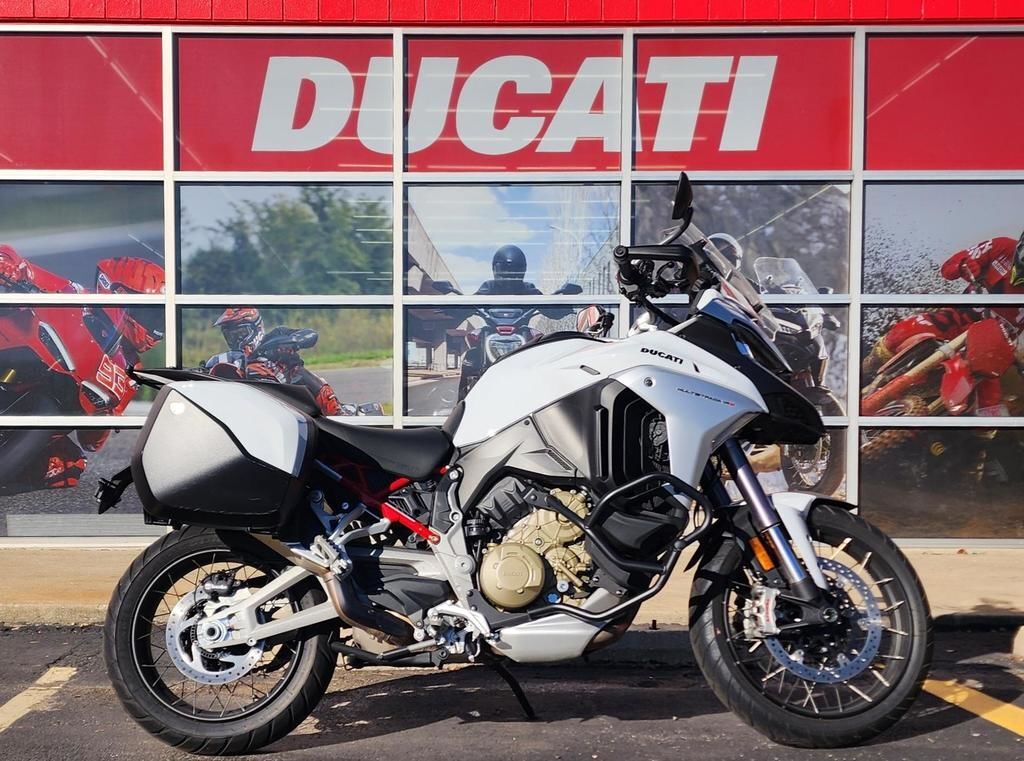 2023 Ducati Multistrada V4S Iceberg White - Spoked Wheels V4 S in Brunswick, OH