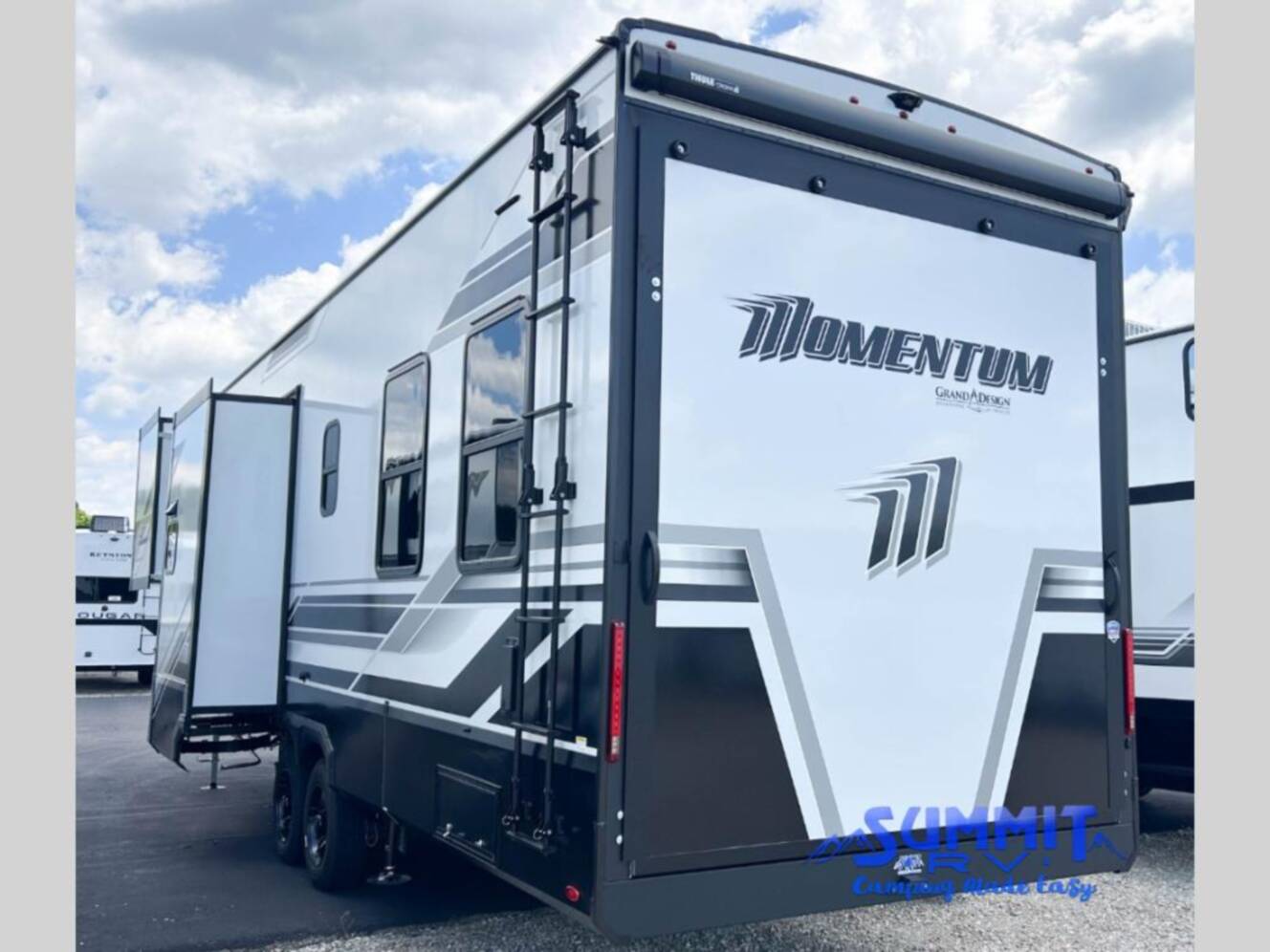A photo of this 2027 Grand Design Momentum G-Class 320G