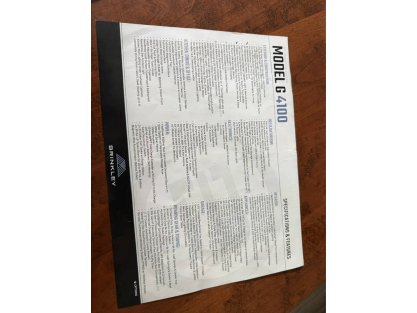 A photo of this 2025 Brinkley MODEL G 4100
