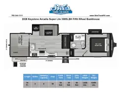 2026 Keystone Arcadia Super Lite 308SLBH