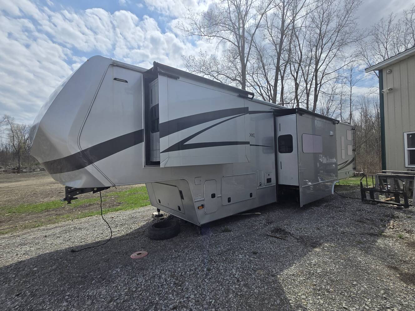 A photo of this 2021 Luxe TOY HAULER 48FB