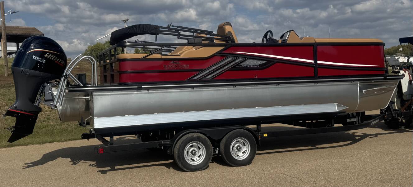 A photo of this 2026 G3 Suncatcher Fusion 322SS