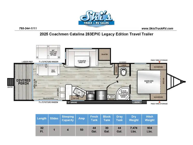 2025 Coachmen Catalina Legacy Edition 283EPIC