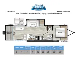 2025 Coachmen Catalina Legacy Edition 283EPIC