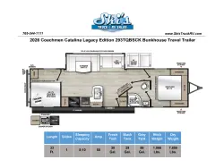 2026 Coachmen Catalina Legacy Edition 293TQBSCK