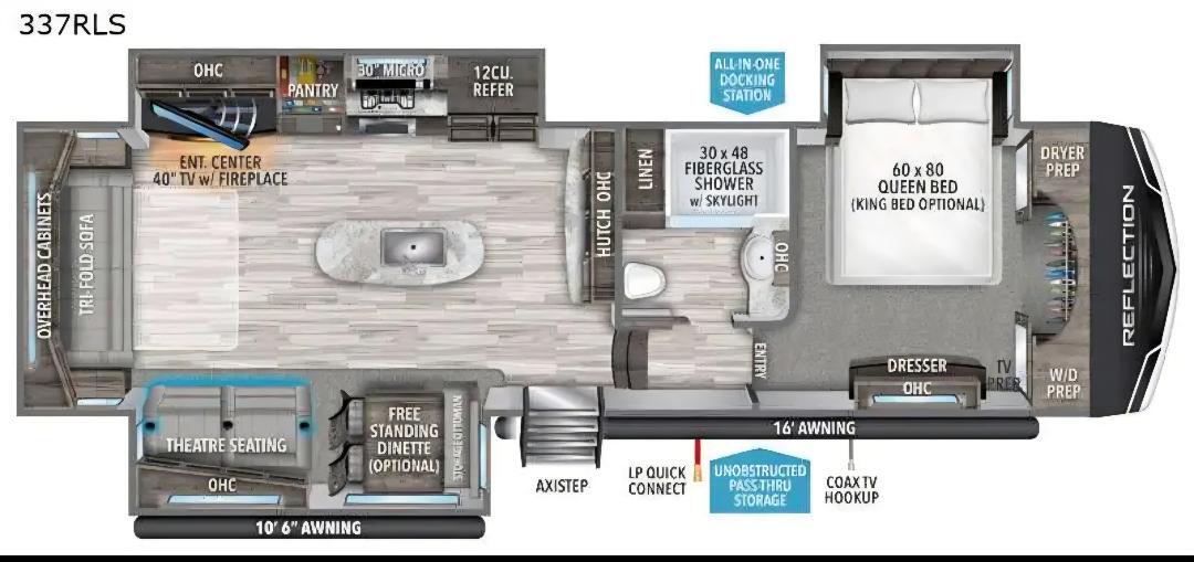 2021 Grand Design REFLECTION 337RLS RV