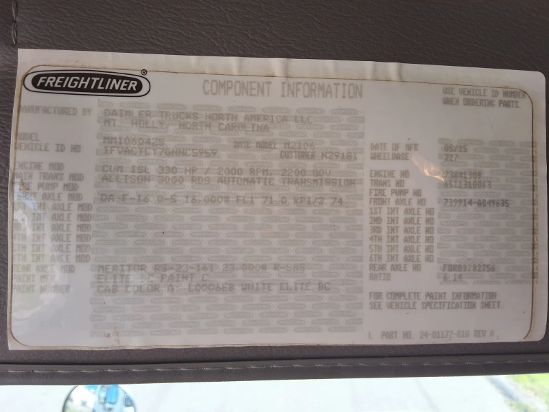 2016 FREIGHTLINER BUSINESS CLASS M2 106